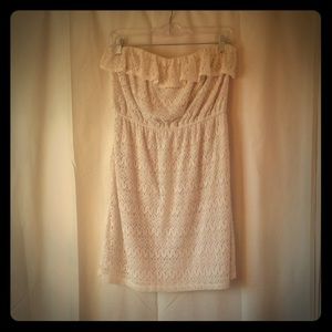 Strapless Lace Dress